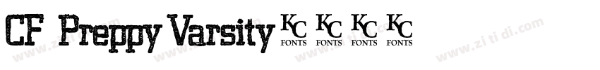 CF   Preppy Varsity字体转换